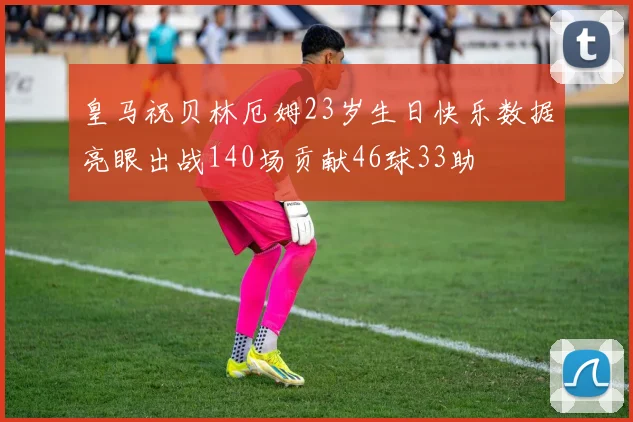 皇马祝贝林厄姆23岁生日快乐数据亮眼出战140场贡献46球33助